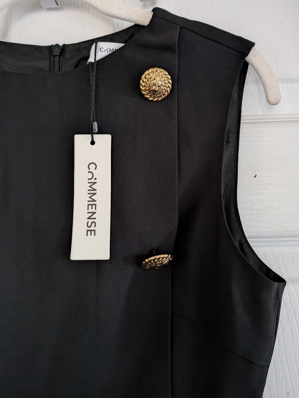 Commense Minimalist Button Tank Dress - Picture 8 of 14